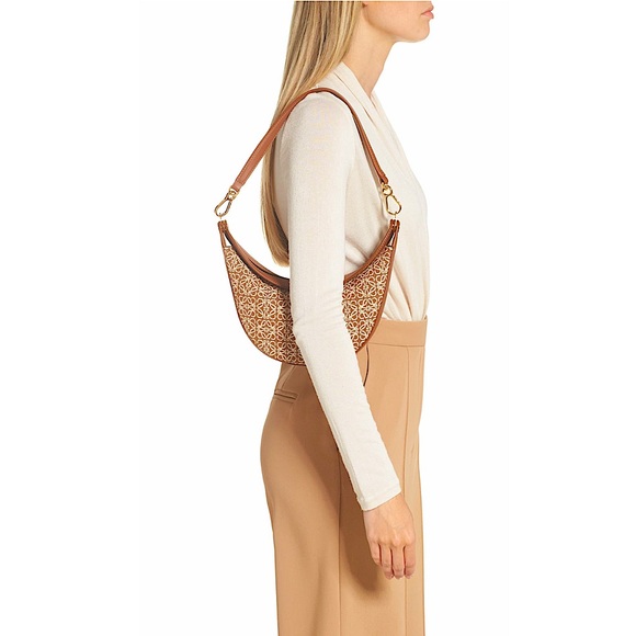 LOEWE Small Luna Anagram Jacquard Shoulder Bag - Picture 2 of 13